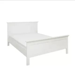 Cama individual blanca, 90x200.