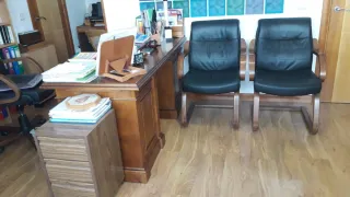 Mesa de despacho madera maciza