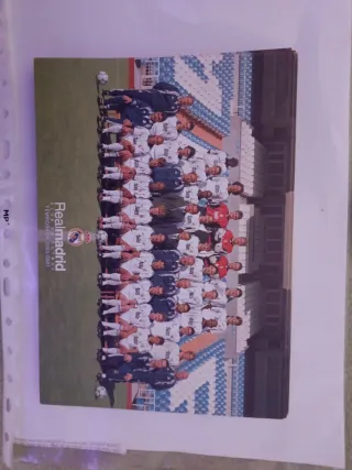 5 Postales  Real Madrid Temporada 2000/2001