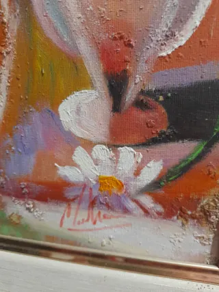 Cuadro mujer tocando violín