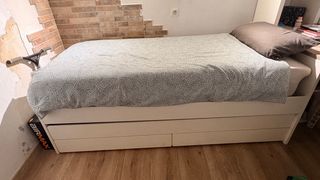 Cama nido Ikea 90x200 con 2 cajones
