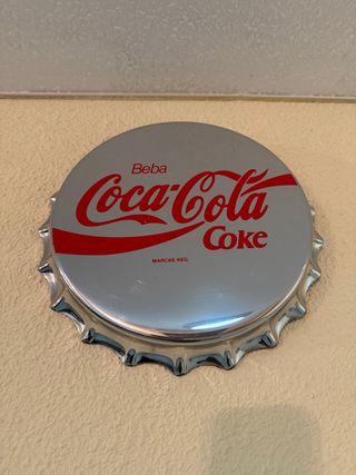 Chapa Decorativa para colgar en pared de Coca Cola