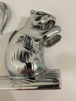 Schiaccianoci Vintage Scoiattolo Metallo Argento