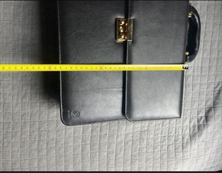 Maletín de cuero negro El Potro