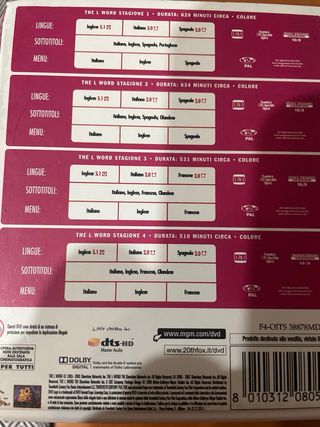 The L Word - Serie Completa DVD (Stagioni 1-4)