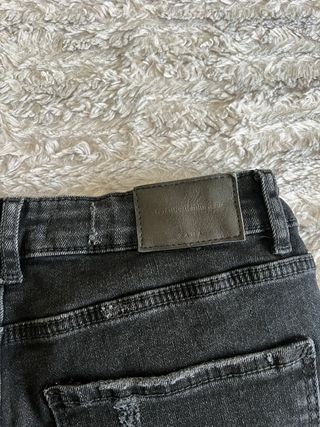 Pantalón vaquero negro Zara Trafaluc Talla 38 Y2K