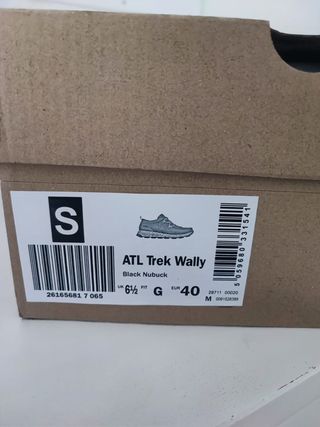 Clarks ATL Trek Wally Negro Nubuck Talla 40