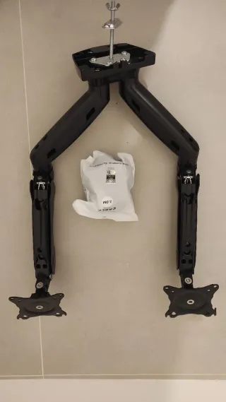 HUANUO Soporte Doble Monitor Negro