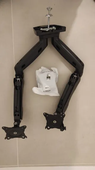 HUANUO Soporte Doble Monitor Negro