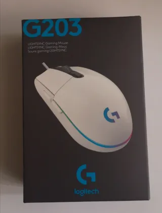 Ratón Logitech G203 LIGHTSYNC Blanco