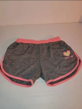 Pantaloncini grigi e rosa