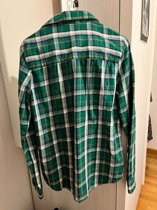 Camisa de cuadros verde talla S