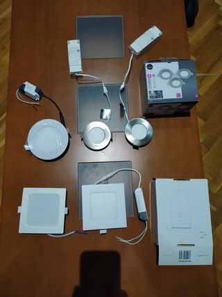 Luces LED Empotrables Redondas y Cuadradas