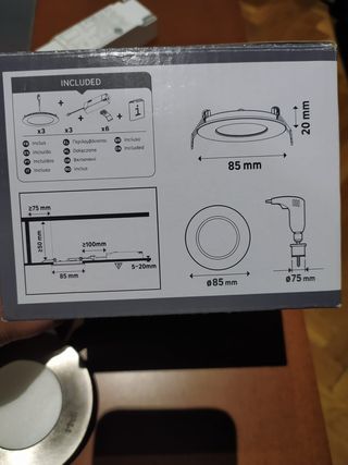 Luces LED Empotrables Redondas y Cuadradas