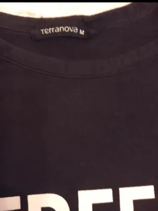 T-shirt Terranova nera spalle scoperte M