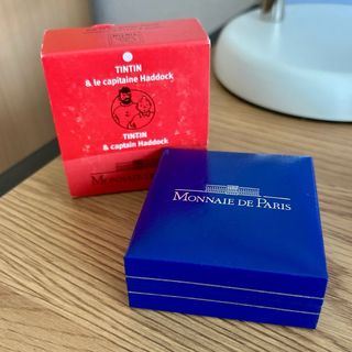 Lote 3 monedas plata Tintín