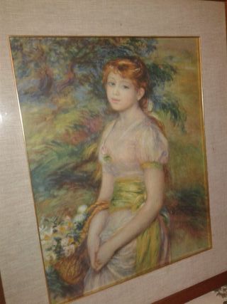 Riproduzione Quadro Giovane Donna con Cesto Renoir