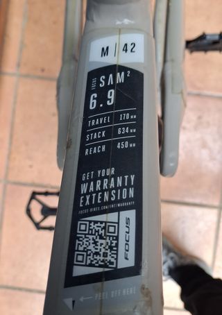 Cuadro FOCUS SAM2 6.9 Talla M 2022 "Modificada"