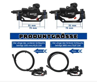 Juego Frenos Disco BUCKLOS Bicicleta