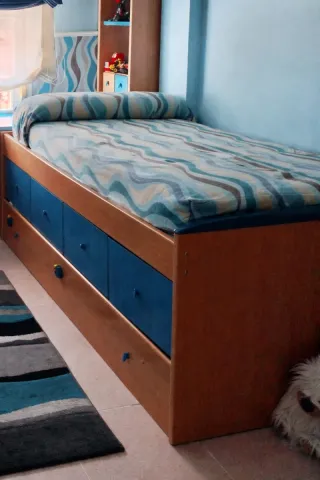 Cama nido con cajones y colchón