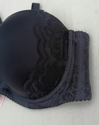 Sujetador Luvlette Negro con Encaje