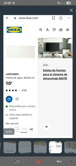Mueble TV Bestas Ikea