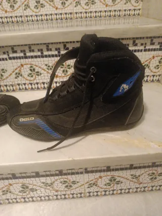 Botas Moto Bela Negras y Azules Talla 45 P