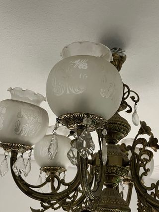 Lámpara de techo neoclásica dorada