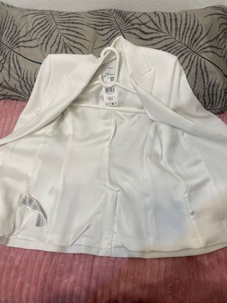 Chaqueta Mango Blanca Talla XS