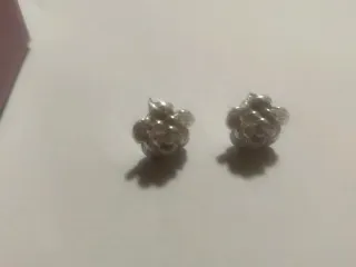 Pendientes flor plata