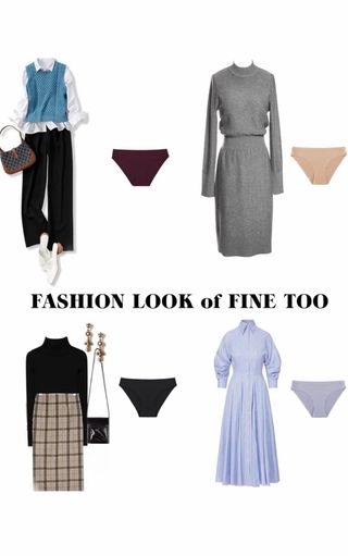 Pack 9 Braguitas FINETOO Microfibra Talla S