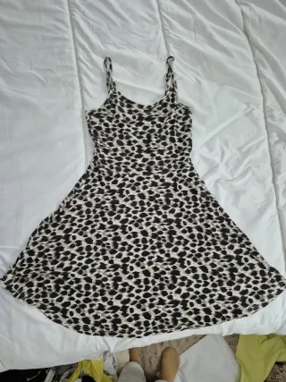 Vestido estampado leopardo tirantes