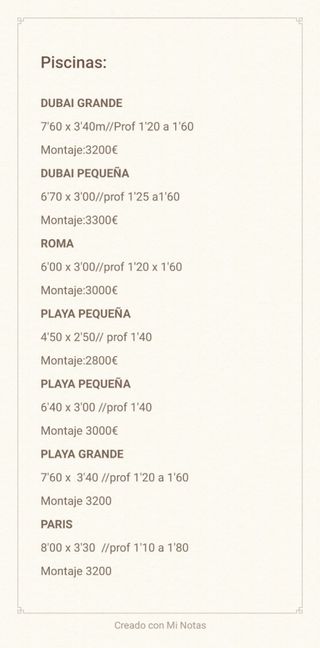 Piscinas de Poliester