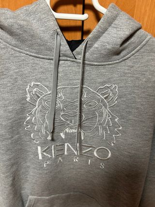 Sudadera Kenzo Gris con Capucha