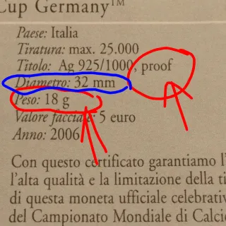 Moneta commemorativa 5 Euro FIFA World Cup 2006