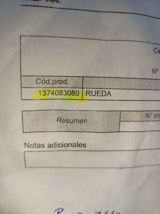 Llanta Fiat Original
