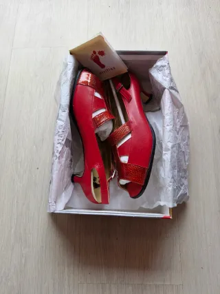 Zapatos Alviflex Mujer Talla 40 Rojo comodos