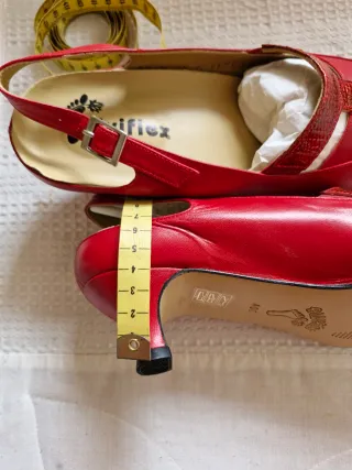 Zapatos Alviflex Mujer Talla 40 Rojo comodos