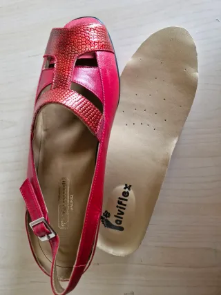 Zapatos Alviflex Mujer Talla 40 Rojo comodos