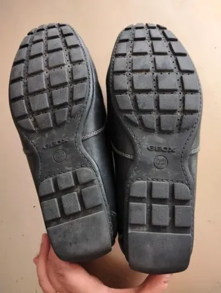 Mocasines Geox Respira de Piel Negro Talla 44