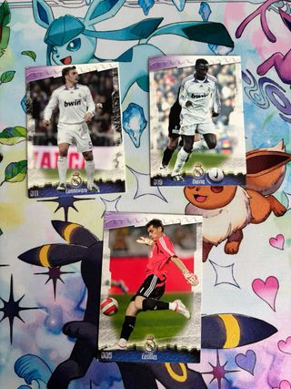 Cartas Retro Real Madrid Vintage futbol la liga