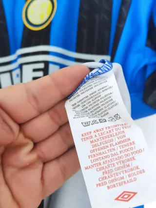 Camiseta fútbol Retro Inter. Talla XL