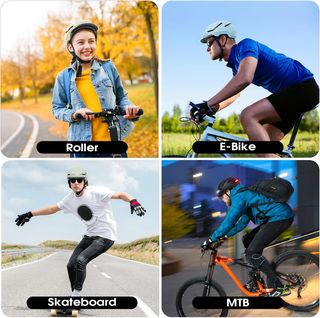 Casco Bici con Luz LED Frontal y Trasera - Talla M