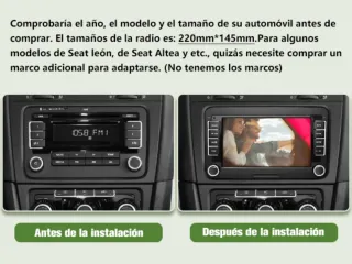 Radio Coche Android 2GB+32GB Pantalla Táctil
