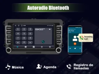 Radio Coche Android 2GB+32GB Pantalla Táctil