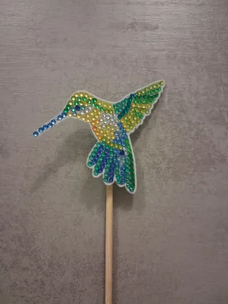 Pinchos Decorativos Colibrí Diamantados