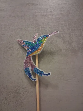 Pinchos Decorativos Colibrí Diamantados
