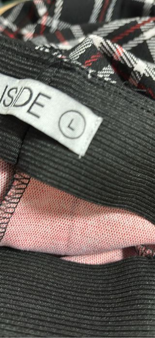 Falda pantalón cuadros botones