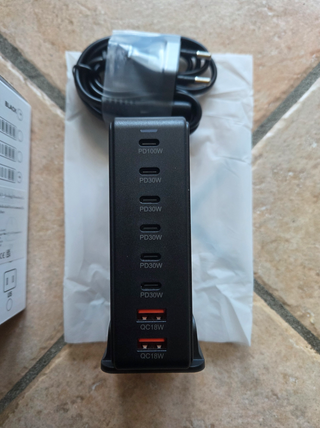 Caricatore USB Type C 8 porte GaN3 PD100W