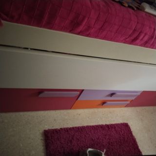 Cama nido con cajones y colchón